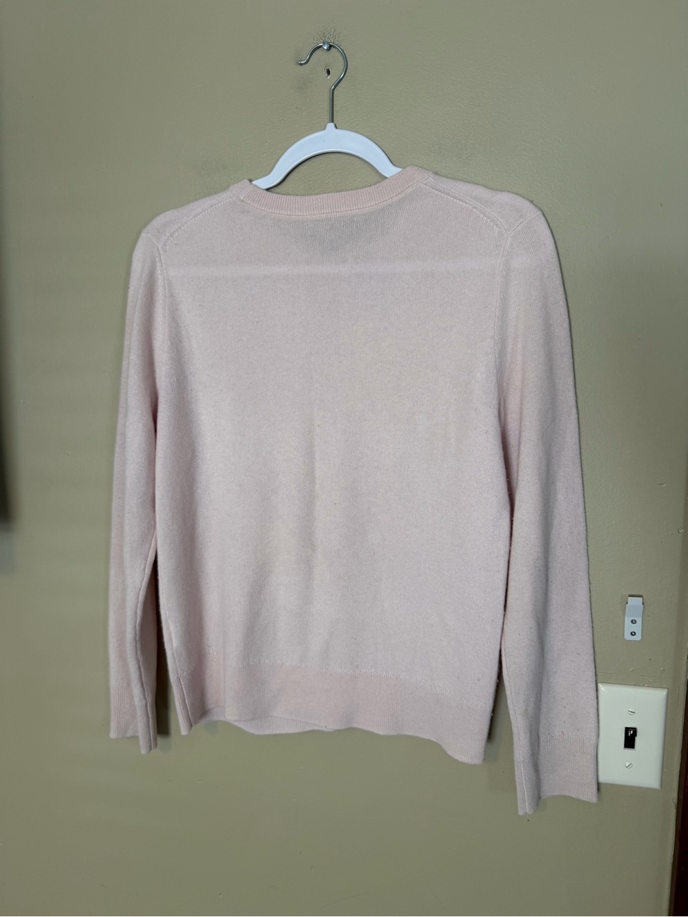 Quince Cashmere Pale Pink Crewneck Sweater - Picture 4 of 6